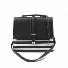 Multi Color Crossbody Bag- Black & White