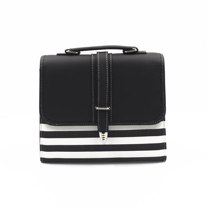 Multi Color Crossbody Bag- Black & White