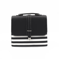 Multi Color Crossbody Bag- Black & White