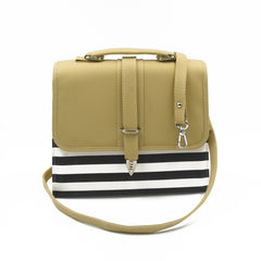 Multi Color Crossbody Bag- Skin & Black