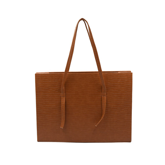 Trendiq Large Capacity Handbag -  Brown