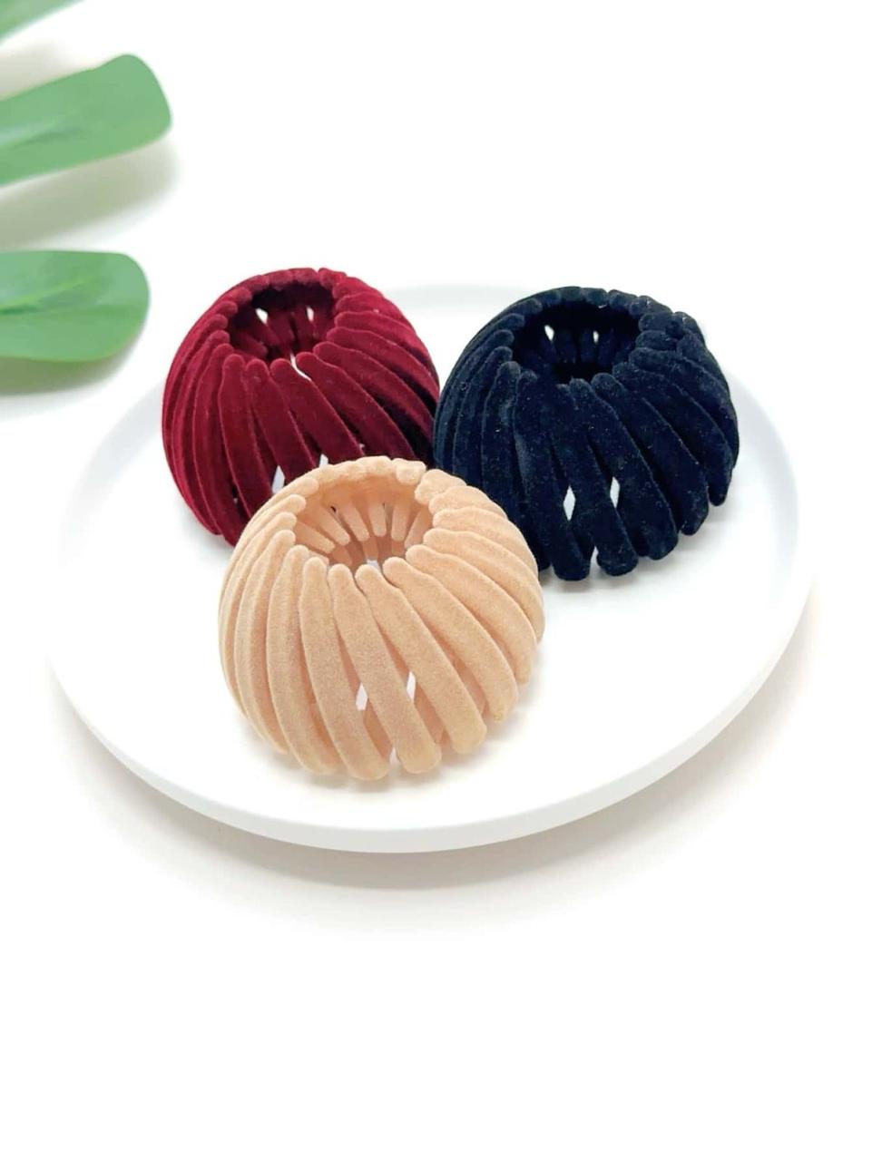 Velvet Fashion Hair Clip | Pack of 3 |