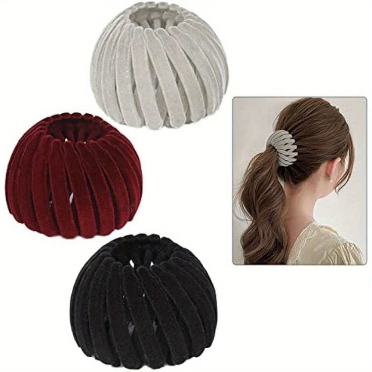 Velvet Fashion Hair Clip | Pack of 3 |