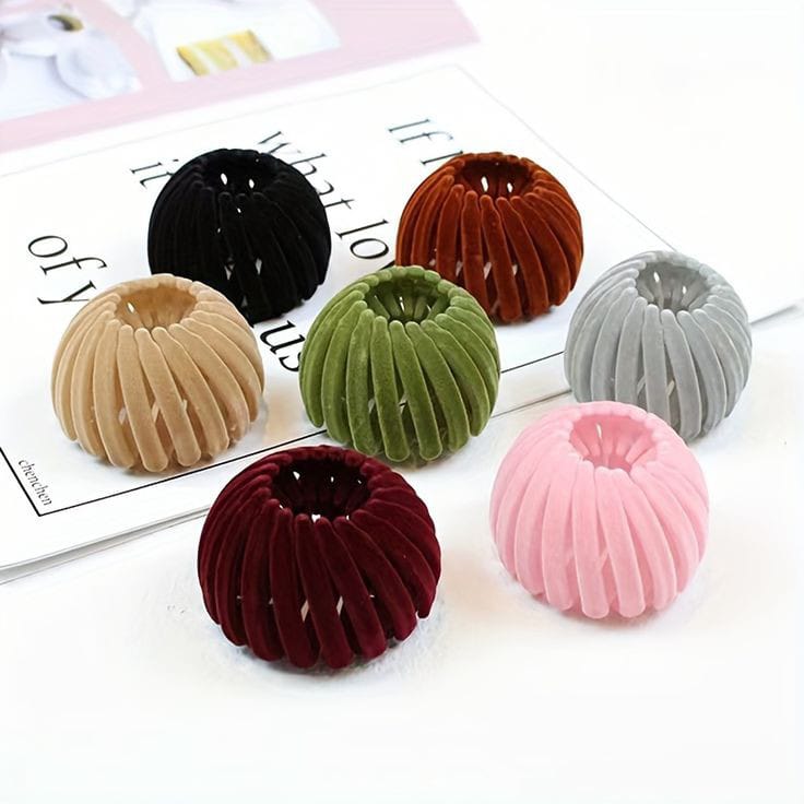 Velvet Fashion Hair Clip | Pack of 12 |