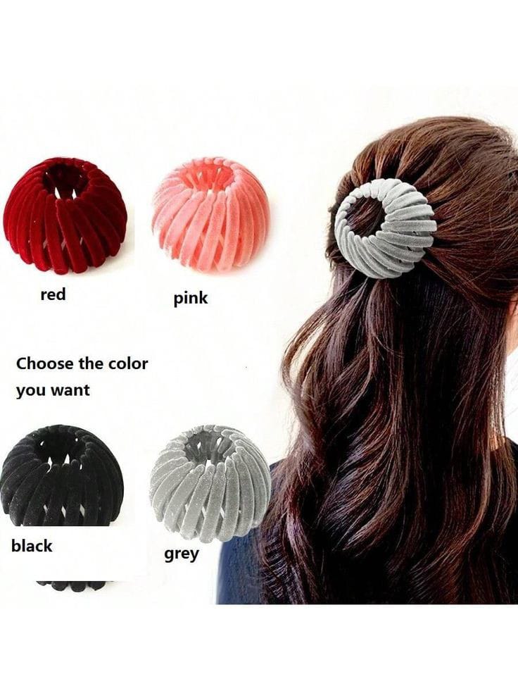 Velvet Fashion Hair Clip | Pack of 4 |