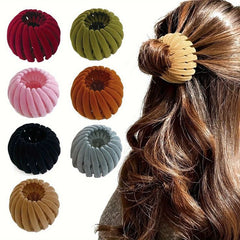 Velvet Fashion Hair Clip | Pack of 12 |