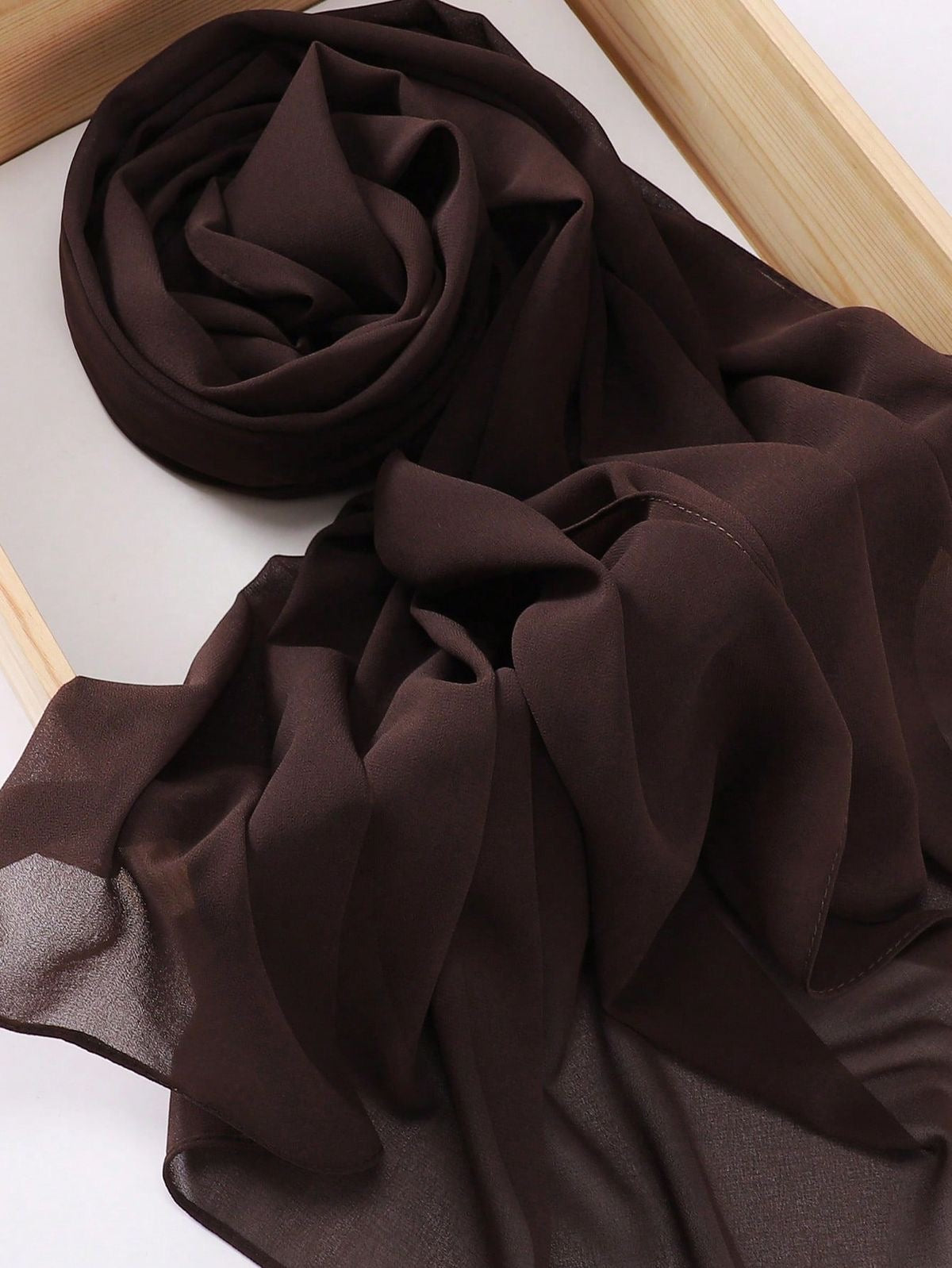 Luxury Chiffon Georgette Chocolate Brown