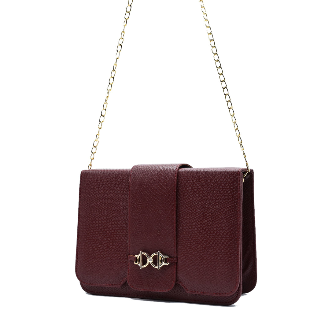 Eclipsa Crossbody Bag - Maroon