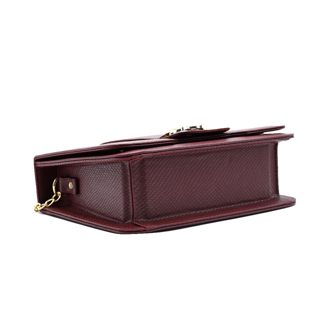 Eclipsa Crossbody Bag - Maroon