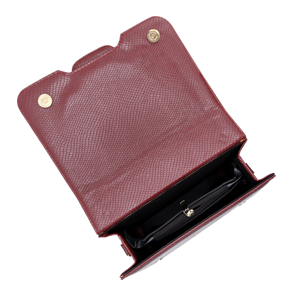 Eclipsa Crossbody Bag - Maroon