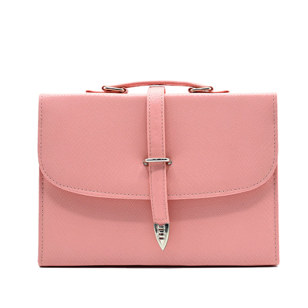 Classic Square Top Handle Bag - Pink