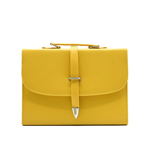 Classic Square Top Handle Bag - Yellow