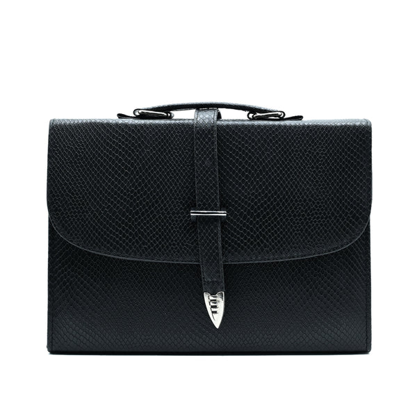 Classic Square Top Handle Bag - Black