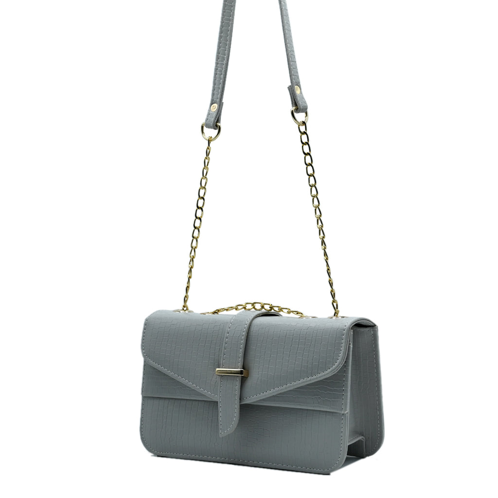 Stylisha crossbody chain bag - Grey