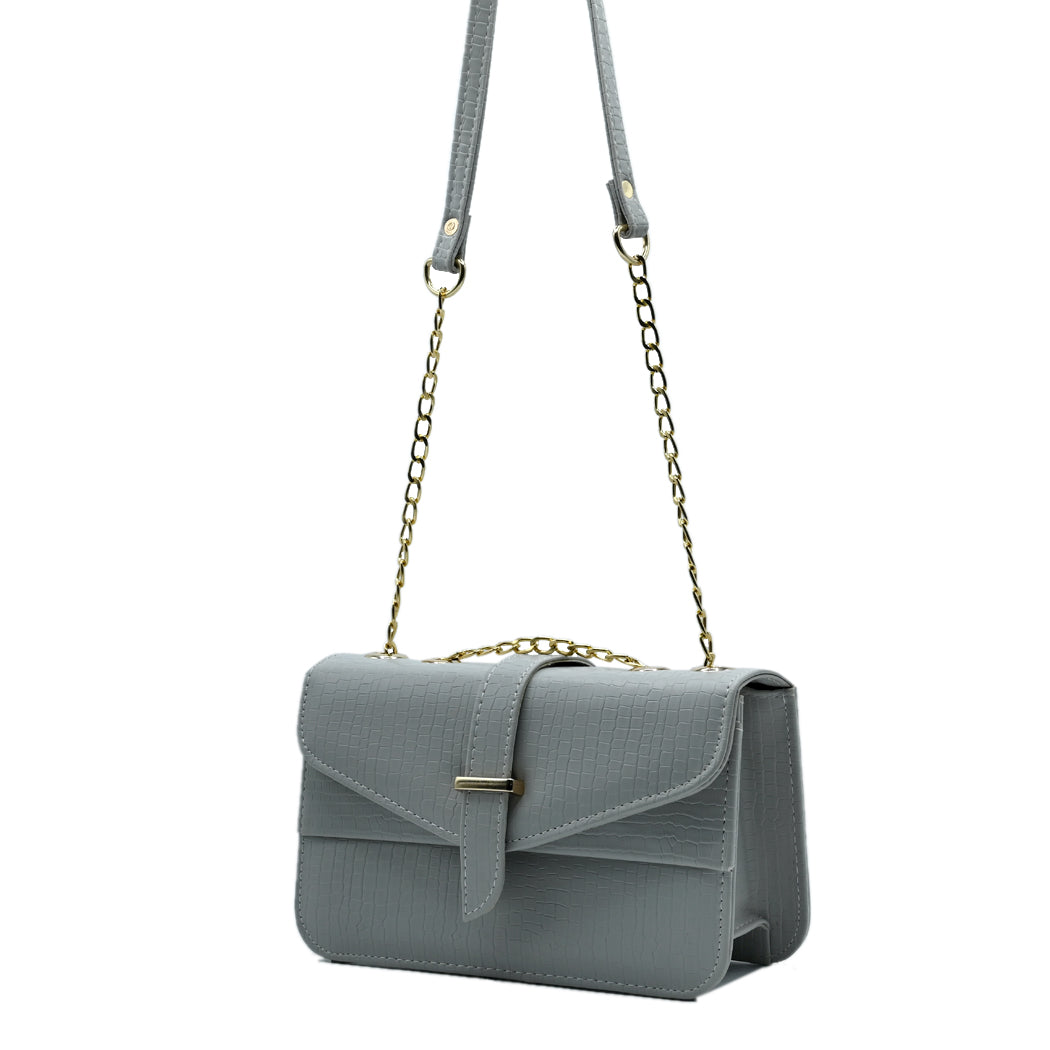 Stylisha crossbody chain bag - Grey