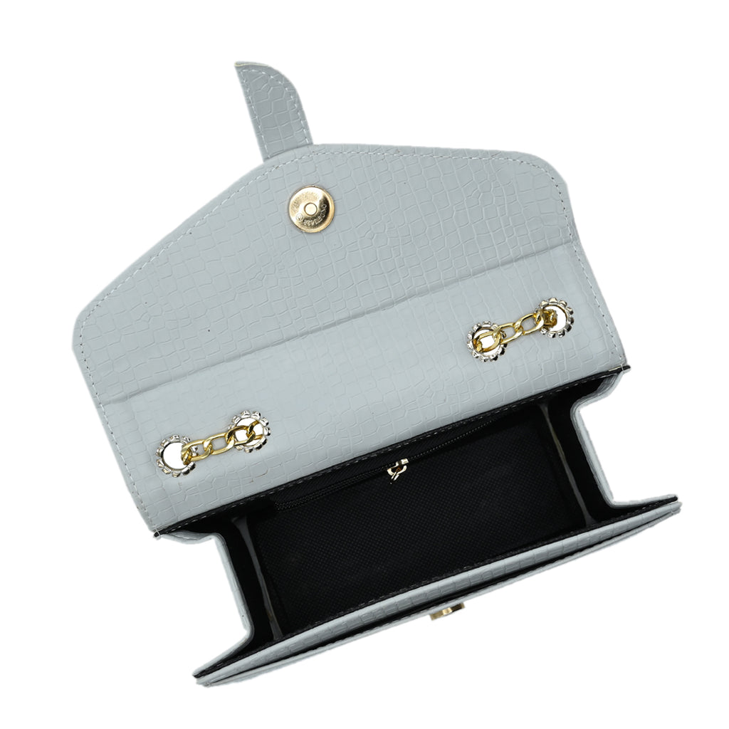 Stylisha crossbody chain bag - Grey