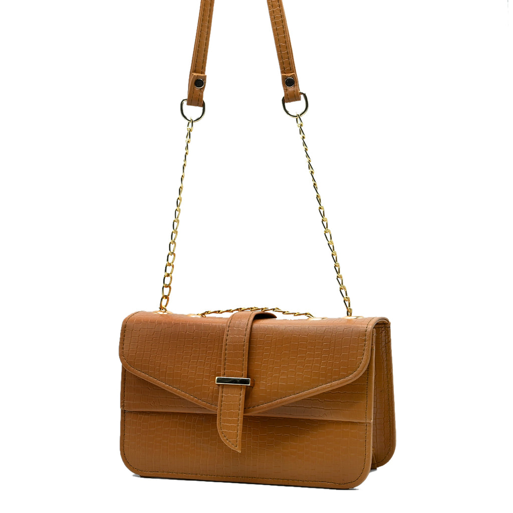 Stylisha Crossbody chain Bag - Tang