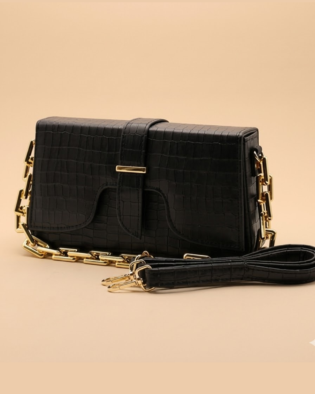 Sling Crossbody Bag - Black