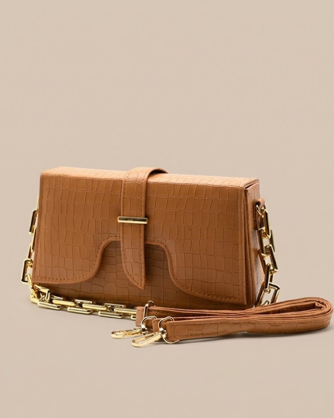 Sling Crossbody Bag - Light Tan