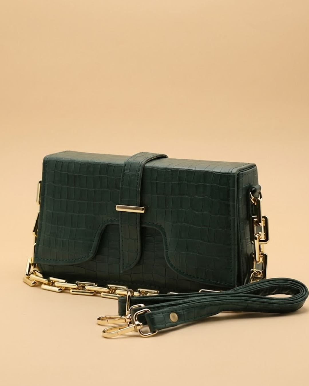 sling Crossbody Bag - Olive Green