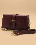 Sling Crossbody Bag - Mehroon