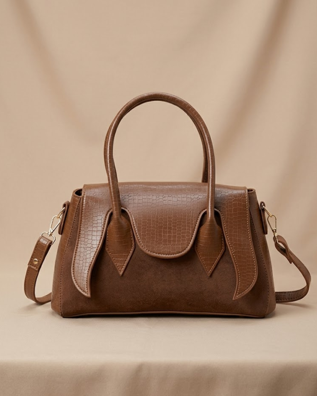 Seren Tote Satchel Handbag for Women – Brown