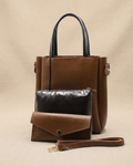 Urban Chic 4-in-1 Tote Bag Set – Espresso Brown