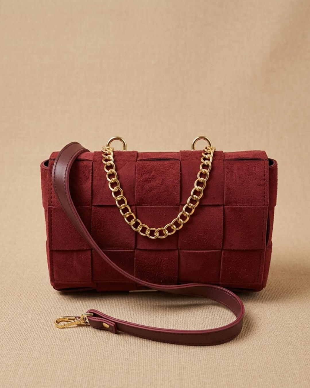 Verita Crossbody Bag - Maroon