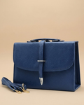 Classic Square Tote – Navy Blue