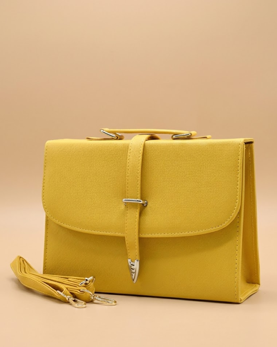 Classic Square Tote – Yellow