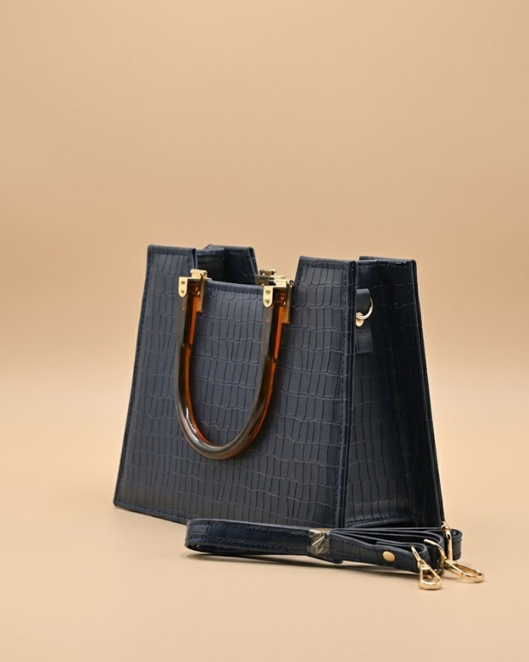 Atek - Cross Body Bag - Navy Blue