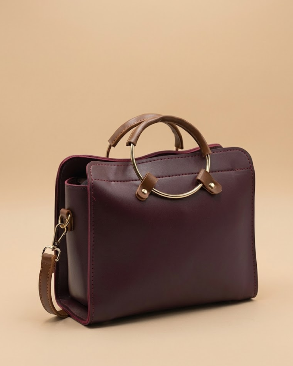 Aurae Crossbody Bag - Maroon