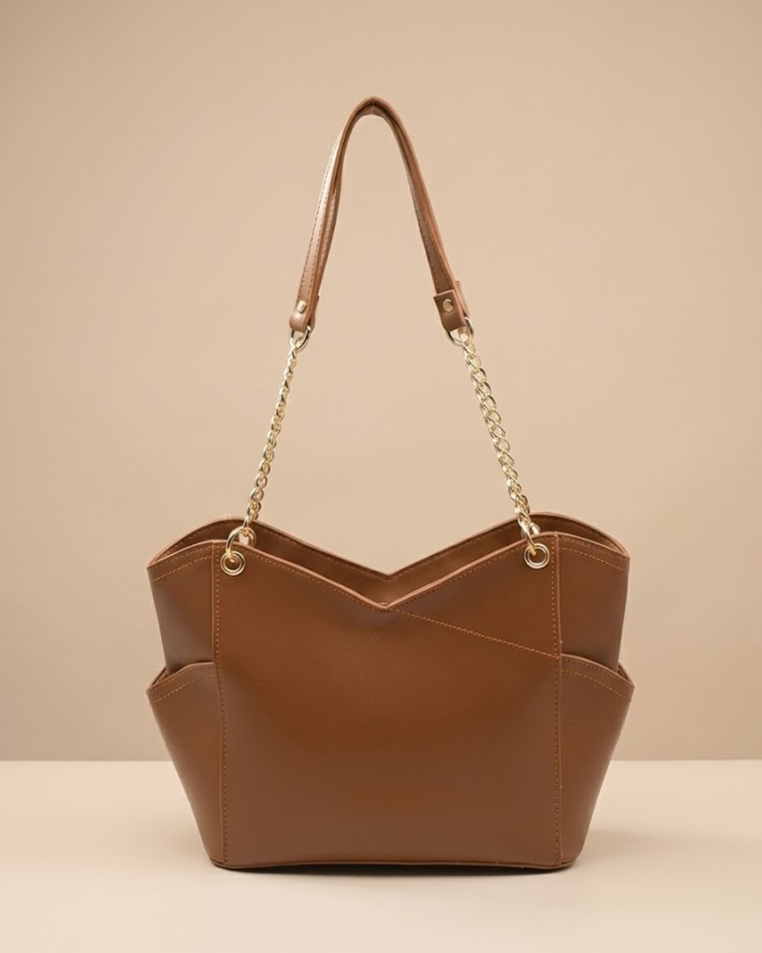 Glamor Tote Bag - Brown