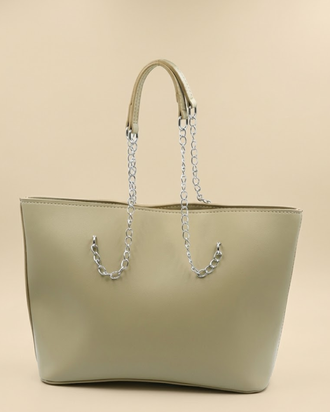 Large Capacity Tote Bag - Skin Beige