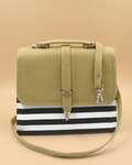 Multi Color Crossbody Bag- Skin & Black