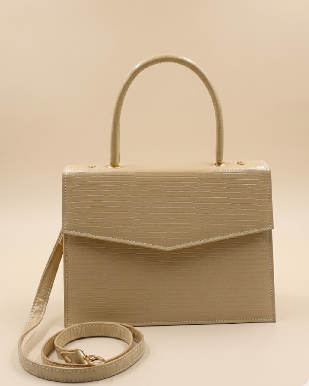 Statique Handbag For Women - Skin Beige
