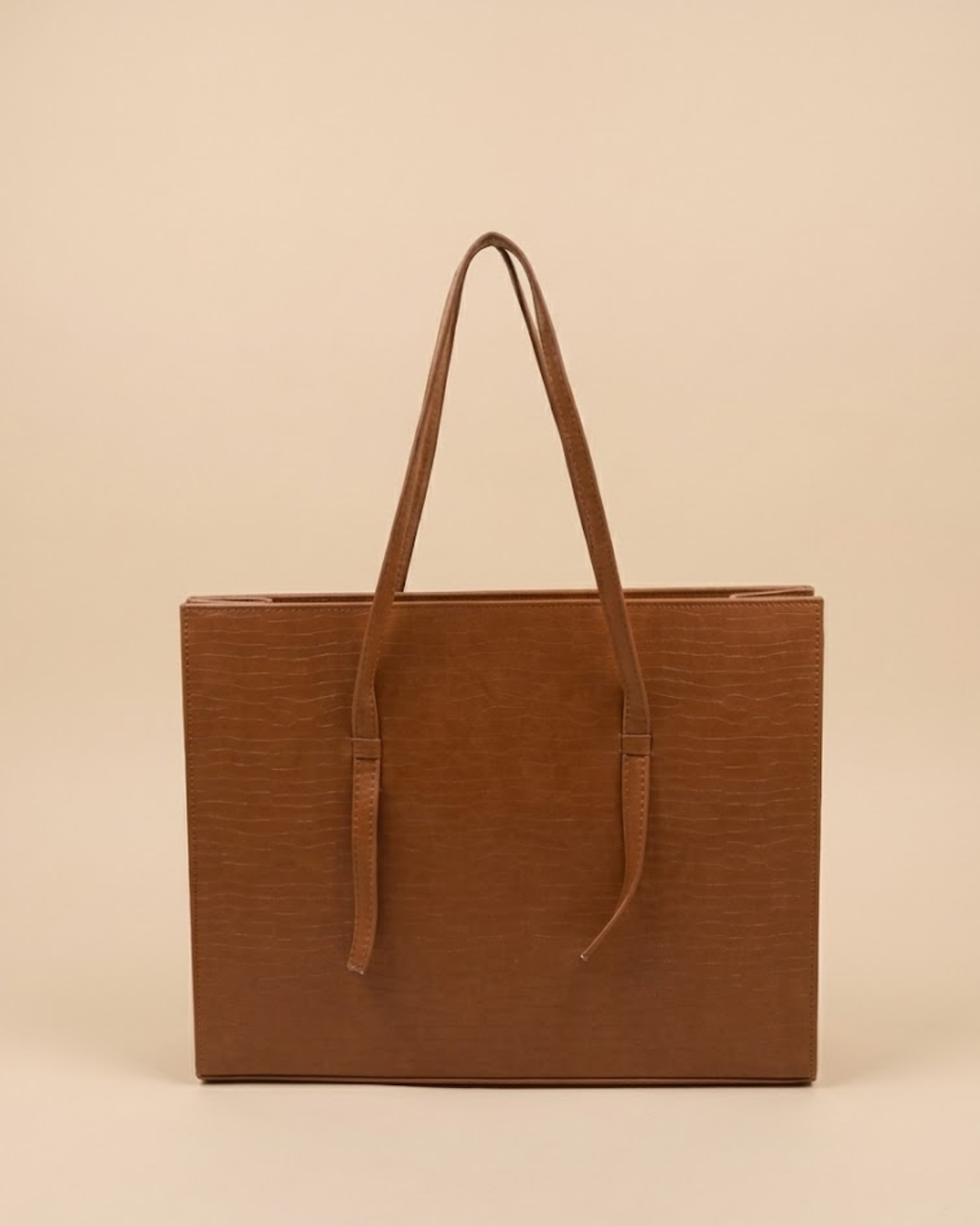 Trendiq Large Capacity Handbag -  Brown