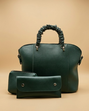 3 Piece Alora Tote Bag - Olive Green