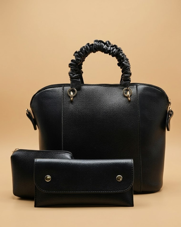 3 Piece Alore Tote Bag - Black