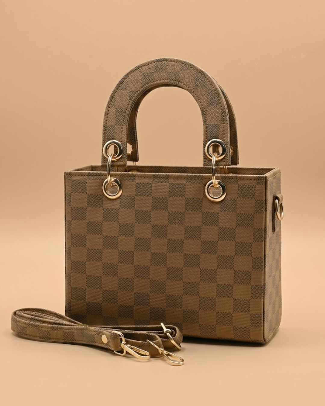 Checker Mini Crossbody Bag_Skin