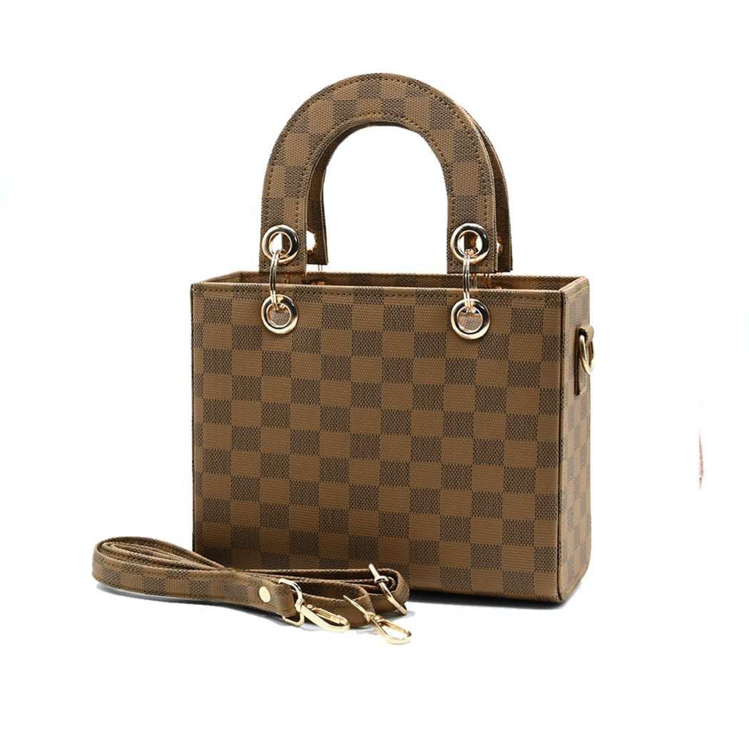 Checker Mini Crossbody Bag_Skin
