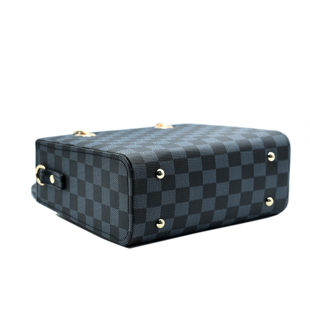 Checker Mini Crossbody bag_ Black