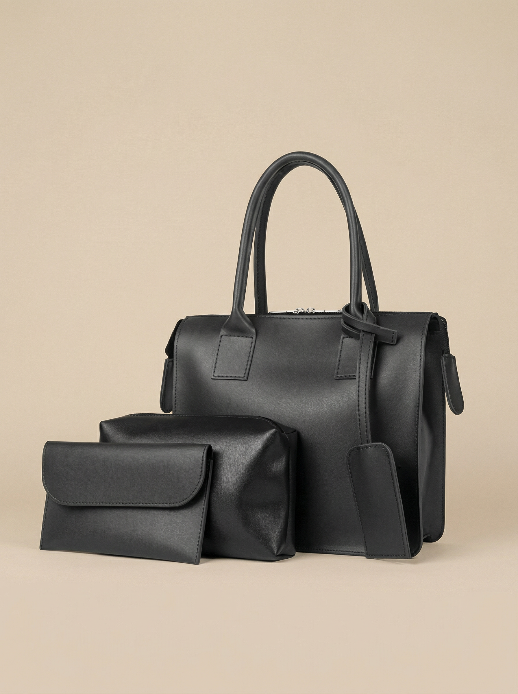 Clever set of 3 Bag Black