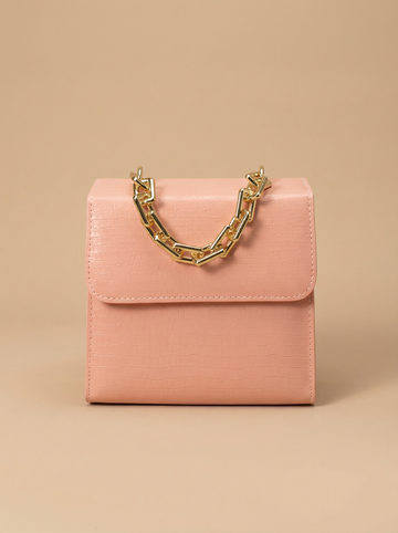 Clasique Handbag -  Peach