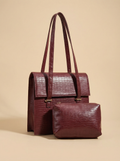 Demin Bag - Mehroon