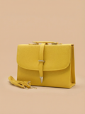 Classic Square Top Handle Bag - Yellow