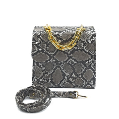 Clasique Handbag - Black & Grey