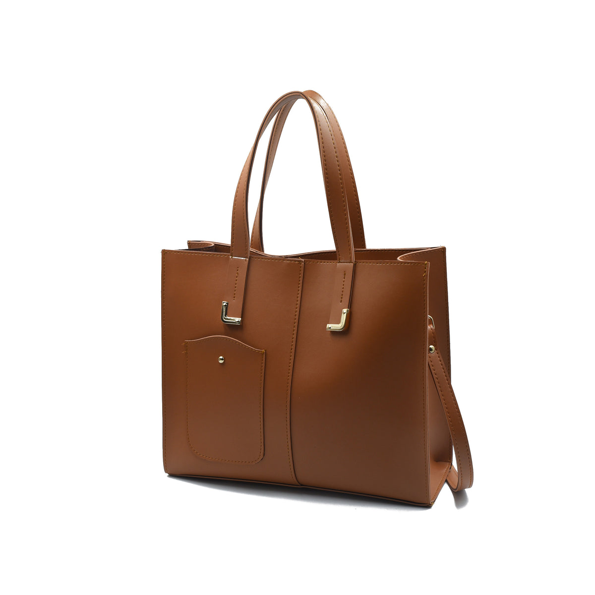 Flap Top Handle Tote Bag - Tang