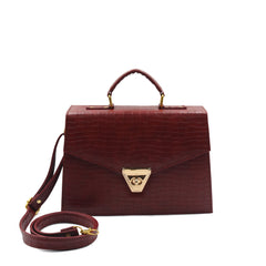 Quaint Crossbody Bag - Maroon