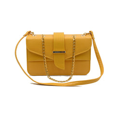 Stylisha Crossbody chain Bag - Yellow